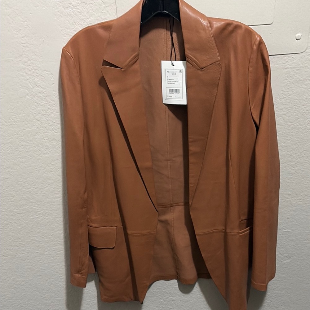 Theory Leather Blazer